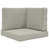 vidaXL Coussin de canap&eacute; d'ext&eacute;rieur Polyester Gris 60 x 60 x 8 cm