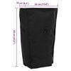 vidaXL Sac à vélo Noir 34 x 16 x 59 cm Polyester