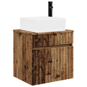 vidaXL Meuble de lavabo mural Bois ancien 49 x 41 x 63 cm