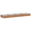 vidaXL Jardin sur&eacute;lev&eacute; Ch&ecirc;ne Brun 320 x 80 x 24 cm