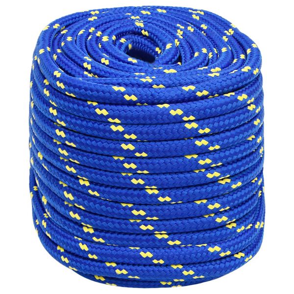 vidaXL Corde de bateau Bleu 18 mm 25 m Polypropyl&egrave;ne