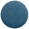 vidaXL Coussins de si&egrave;ge 2 pcs Bleu &Oslash; 40 x 13 cm Velours
