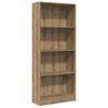 vidaXL Biblioth&egrave;que ch&ecirc;ne artisanal 60x24x143 cm bois d'ing&eacute;nierie