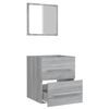 vidaXL Armoire de salle de bain avec miroir Sonoma gris 41x38,5x48 cm