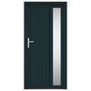 vidaXL Porte d'entrée anthracite 98x200 cm PVC