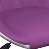 vidaXL Chaise pivotante de salle &agrave; manger Violet et blanc Similicuir