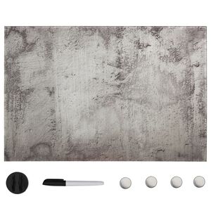 vidaXL Tableau noir magn&eacute;tique mural Verre 50x30 cm