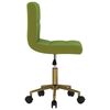 vidaXL Chaises pivotantes &agrave; manger lot de 4 vert clair velours