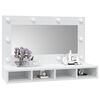 vidaXL Armoire &agrave; miroir avec LED blanc 90x31,5x62 cm