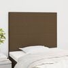 vidaXL T&ecirc;te de lit marron fonc&eacute; 80x5x118/128 cm Tissu