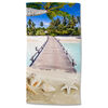 Good Morning Serviette de plage MOANA 100x180 cm Multicolore