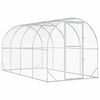 vidaXL Poulailler Argent&eacute; 400 x 200 x 200 cm Acier galvanis&eacute;