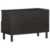 vidaXL Meuble TV noir 70x33x46 cm bois massif de manguier
