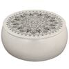vidaXL Table basse Aluminium martel&eacute; 70x30 cm Blanc