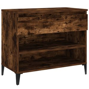 vidaXL Armoire &agrave; chaussures Ch&ecirc;ne fum&eacute; 70x36x60 cm Bois d'ing&eacute;nierie