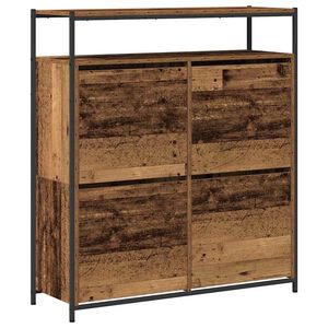 vidaXL Cabinet &agrave; chaussures 100 x 34 x 112 cm Bois d'ing&eacute;nierie