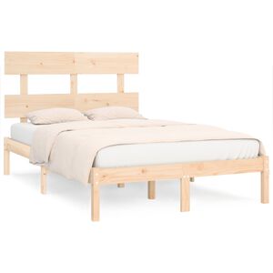 vidaXL Cadre de lit sans matelas 120x200 cm bois massif