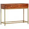 vidaXL Table console 100x35x76 cm Bois d'acacia massif