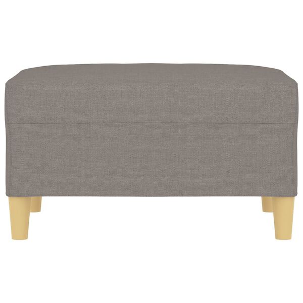 vidaXL Repose-pied Taupe 70x55x41 cm Tissu