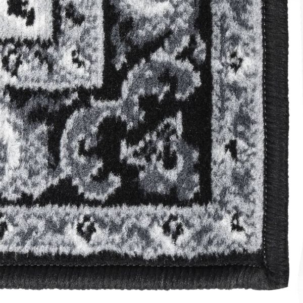 vidaXL Tapis BCF Noir 100x200 cm