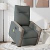 vidaXL Fauteuil inclinable de massage &eacute;lectrique Gris fonc&eacute; Tissu