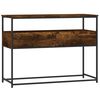 vidaXL Table console ch&ecirc;ne fum&eacute; 100x40x75 cm bois d'ing&eacute;nierie
