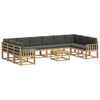 vidaXL Ensemble de canap&eacute;s d'ext&eacute;rieur 11 pc Blanc et anthracite