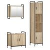 vidaXL Ensemble d'armoire de salle de bain 3 pc Ch&ecirc;ne Sonoma