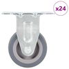 vidaXL 24 pcs Roulettes fixes 50 mm