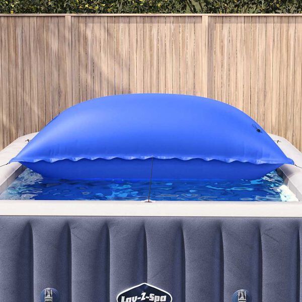 vidaXL Coussin de piscine Bleu 400 x 200 x 140 cm PVC