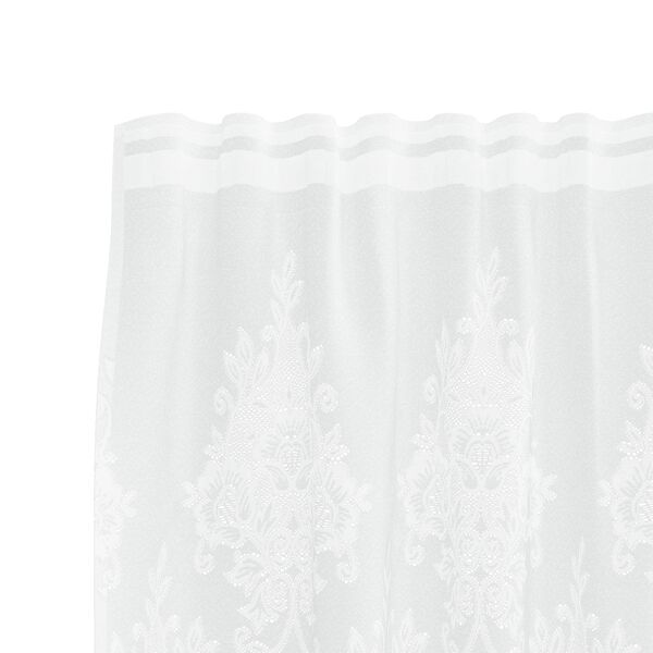 vidaXL Rideau en Dentelle avec des rideaux Blanc 80 x 150 cm Polyester