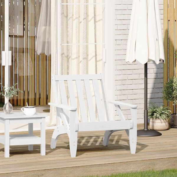 vidaXL Chaise de jardin adirondack blanc 75x77x77cm bois massif de