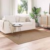 vidaXL Tapis de surface Carr&eacute; HUARTE Naturel 200 x 200 cm Polyester