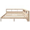 vidaXL Lit biblioth&egrave;que sans matelas 200x200 cm bois massif de pin