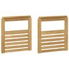 vidaXL Module d'accoudoirs 2 pcs Blanc 59 x 6 x 61 cm
