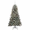 vidaXL Sapin de No&euml;l artificiel Vert 180 cm PVC, plastique et acier