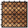 vidaXL Carreaux de terrasse 30x30 cm 10 pcs Acacia Motif vertical
