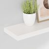 vidaXL &Eacute;tag&egrave;re murale flottante 2 pcs Blanc brillant 80x23,5x3,8cm MDF