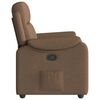 vidaXL Fauteuil inclinable Marron Tissu
