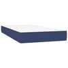 vidaXL Sommier &agrave; lattes de lit et matelas et LED Bleu 100x200 cm Tissu