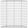 vidaXL Lit surélevé à gabion en trapèze Acier galvanisé 100x20x100 cm