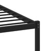 vidaXL Cadre de lit en métal sans matelas chêne fumé 100x190 cm