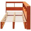 vidaXL Lit biblioth&egrave;que sans matelas cire marron 90x190 cm pin massif