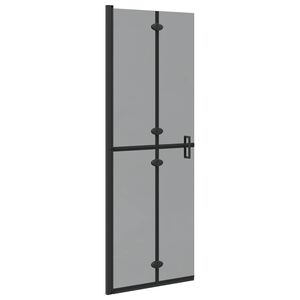vidaXL Paroi de douche &agrave; l'italienne Noir 70 x 6,5 x 190 cm