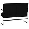 vidaXL Banc Noir 100x64x80 cm Tissu