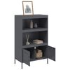 vidaXL Buffet haut anthracite 68x39x113 cm acier