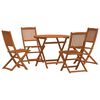vidaXL Ensemble de meubles d'ext&eacute;rieur 5 pc Naturel