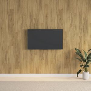 vidaXL Panneaux muraux Aspect bois Marron PVC 2,06 m&sup2;
