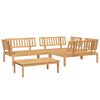 vidaXL Salon palette de jardin 4 pcs bois d'acacia massif