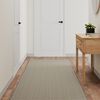 vidaXL Tapis de couloir aspect sisal argent&eacute; 80x300 cm